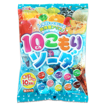 Japanese imported snack item ribon Riben 10 miscellaneous brocade carbonated soda fructose 137g childrens Hard Candy