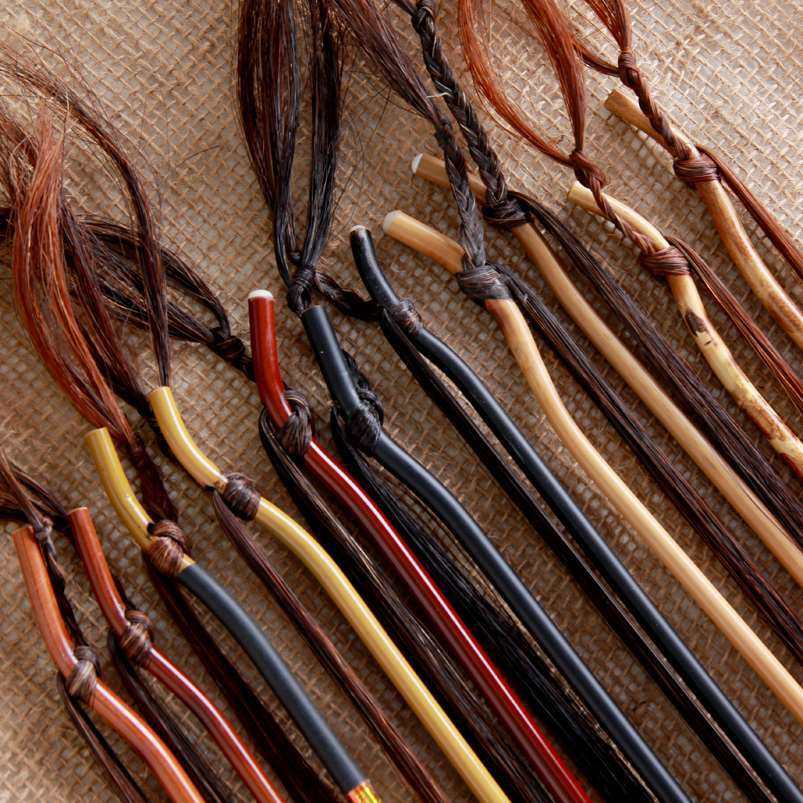 Kyohu Professional Play With Bow Black White Flowers Horsetail Standard Solid Bamboo Bow Rod Accessories Complete