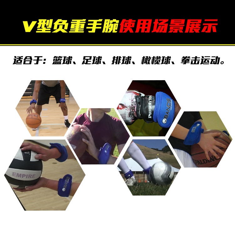 GOODUV đeo cổ tay có thể điều chỉnh trọng lượng dây đeo cổ tay unisex chạy thể thao bóng đá thiết bị đào tạo bóng rổ - Taekwondo / Võ thuật / Chiến đấu găng tay boxing monkey