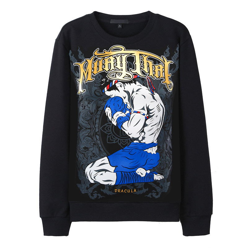 DRACULE ANCIENT Muay Thai BOXING sanda suit male fighting free boxing female long-sleeved sports children's sweater custom