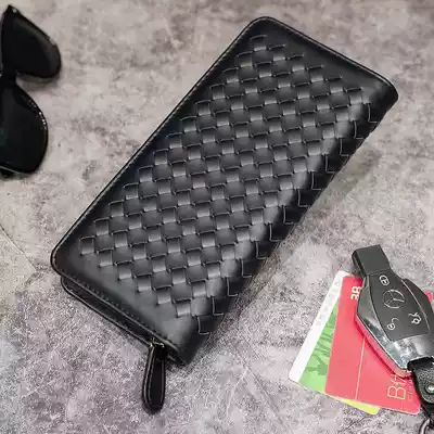 Hand-woven wallet New business casual men's and women's wallet clutch mobile phone bag trend bag