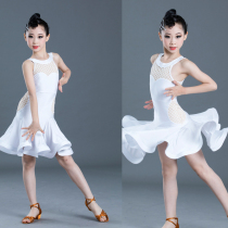 Childrens clothing new girls Latin dance skirt practice uniforms childrens competition uniforms dance clothing summer