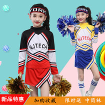 Childrens cheerleading team Sports Gymnastics Aerobics performance costumes competitive match football baby costumes