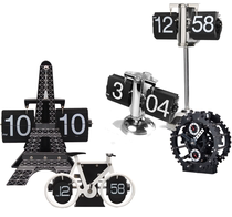 Automatic Page-turning Clocks Modern Machinery Clock Alarm Clock Personality Desk Clock Living Room Pendulum Seating Clock Book Room Childrens House