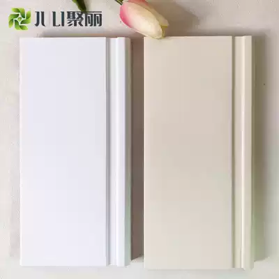 Juli solid wood skirting board wooden floor skirting board skirting line white painted corner skirting line 10CM