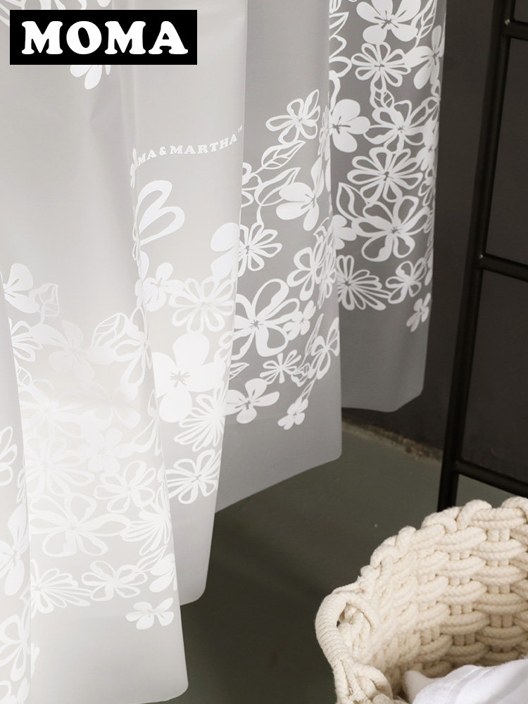 [USD 62.56] Moma EVA shower curtains waterproof toilet curtains cut off