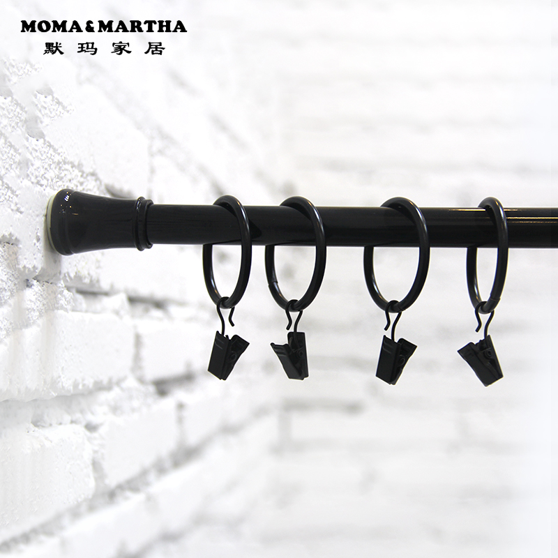 Mema curtain clip curtain ring curtain ring curtain hook Roman pole hanging ring bath curtain hook strong clamp 10 packs