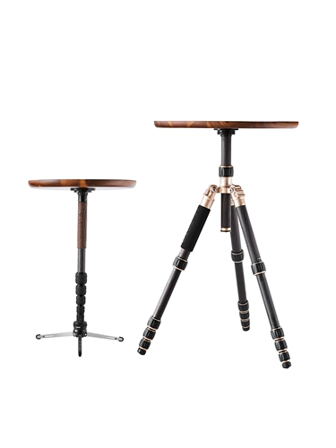 Дорожный тактический складной портативный штатив для кемпинга из натурального дерева
