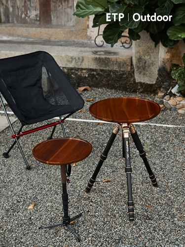 Дорожный тактический складной портативный штатив для кемпинга из натурального дерева