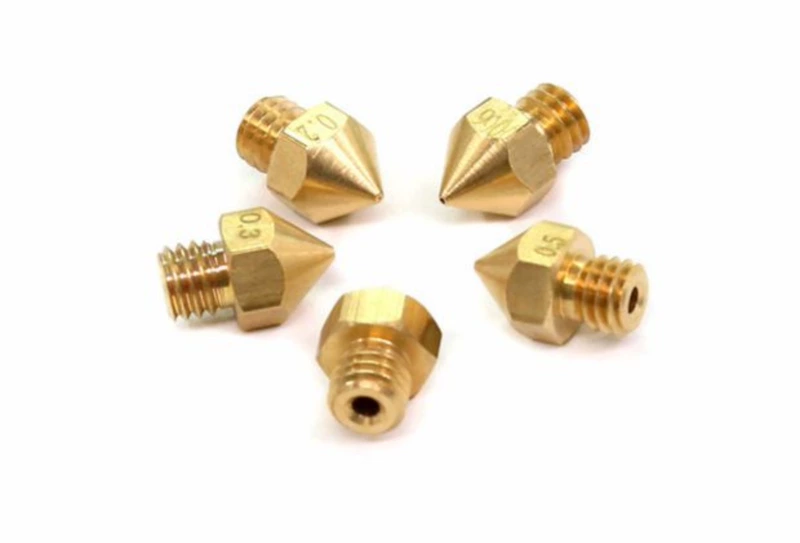 Máy in 3d Anet nhiệt độ cao đầu phun đồng thau đầu đùn DIY nhóm lắp ráp bộ 0,2mm 0,4mm - Phụ kiện máy in