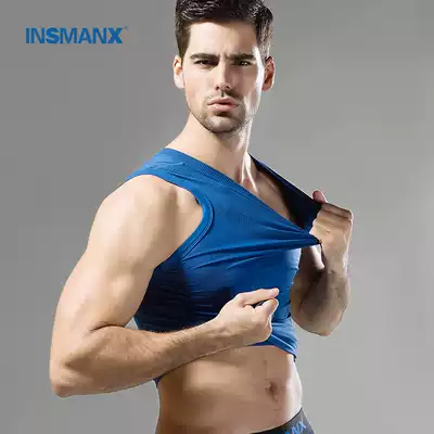 INSMANX MEN's TIGHT VEST ELASTIC SLIM-fit sports UNDERWEAR SHAPEWEAR quick-drying summer breathable and comfortable