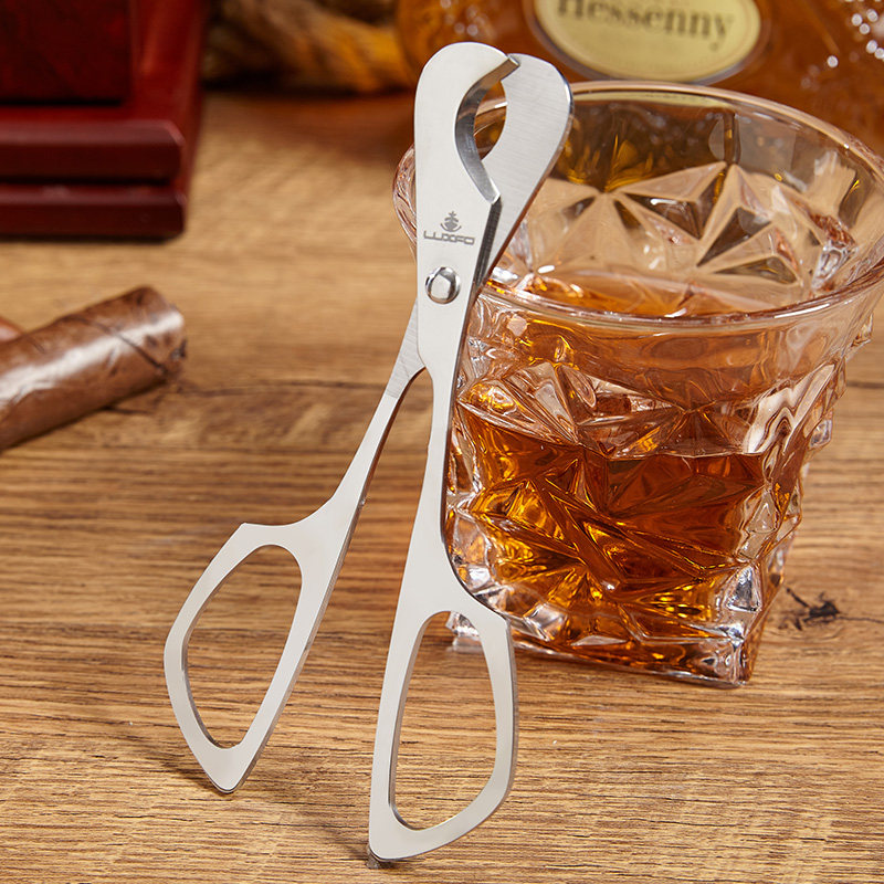 Cigar scissors German Krupp stainless steel cigar scissors sharp and smooth special cigar cutter cigarette scissors portable