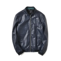 Poison home sale 59 yuan copy bottom dark pattern camouflage men stand collar short leather leather jacket jacket