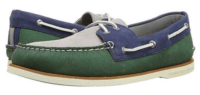 代购sperry防水拼色牛皮真皮鞋带金杯款防滑经典帆船鞋光脚船鞋男