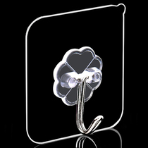 Transparent adhesive hook no trace adhesive hook magic adhesive nail free Bathroom Kitchen strong adhesive hook stall non-perforated factory hair