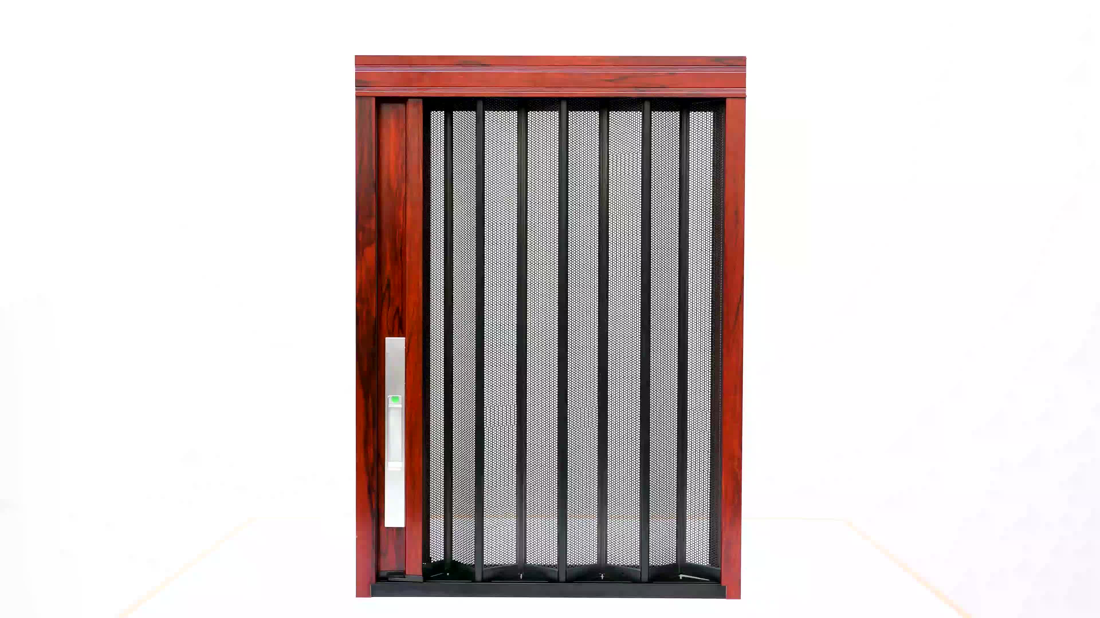 Metal Pleated Mesh Folding Sliding Screen Door Buy Metal Pleated Mesh