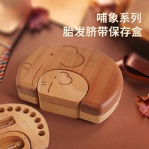 Baby umbilical cord storage bottle fetal hair souvenirs homemade newborn fetal hair collection box baby belly button storage and storage