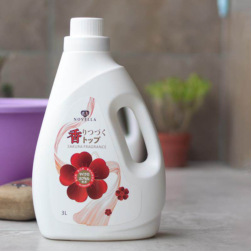 Japan Import Nagar Cherry Blossom Flower Perfume Laundry Detergent 3L whole box Four Bottles Hand Wash Machine Wash antibacterial clothing Remain
