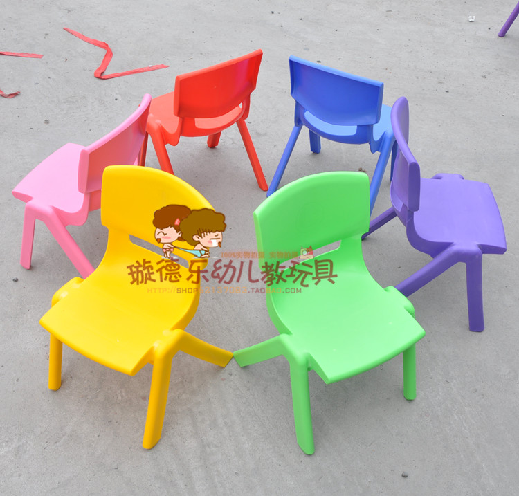 Kindergarten thickened plastic chair Children's small chair Kindergarten desk chair Environmental protection bench factory direct sales