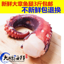 Octopus feet fresh large squid feet Whole sashimi octopus legs fresh seafood aquatic products full of 3 pounds