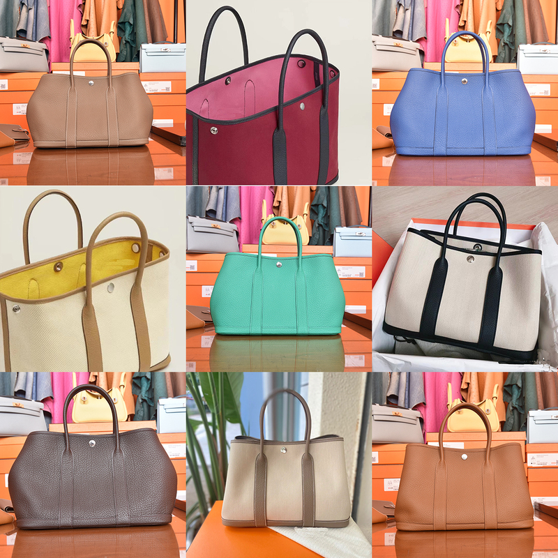 Gp30 French Tp Factory's Negonda Leather Garden Bag 30H Home-Style Fully Hand-Stitched with Beeswax Thread