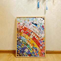 Cup Holder Photo Frame DIY Solid Wood Picture Frame Large Size Wall-Mounted Photo Frame Empty Frame Display Stand Puzzle Frame Decoration 2025 New Model