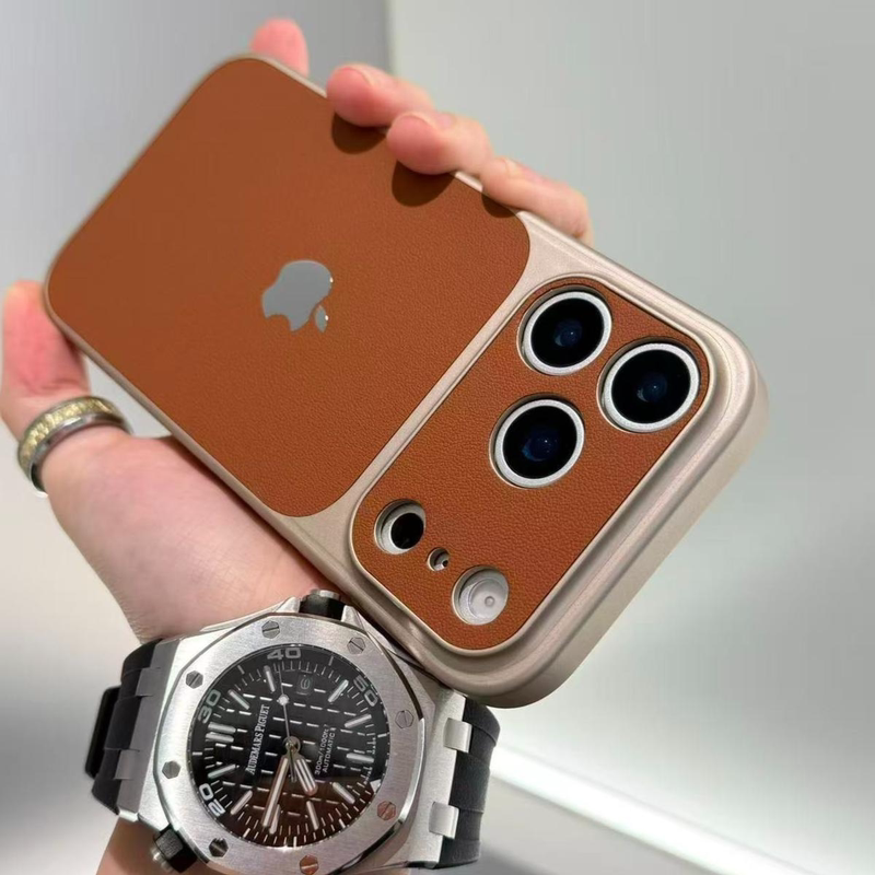 High-Quality Cowhide Leather Texture Case for iPhone 17 Pro Max, Premium Feel, Matte Simple Design for iPhone 16, Precise Cutouts for iPhone 15, Full Coverage for iPhone 14 Pro, Shockproof Protective Case for iPhone 13 Pro