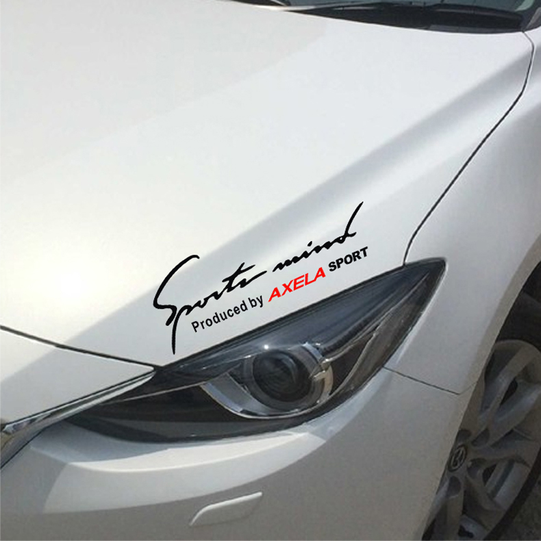 ❥家居館❥Mazda馬自達3Axela昂克賽拉 ATENZA 26CX-5燈眉改裝飾汽車貼紙個性拉花貼