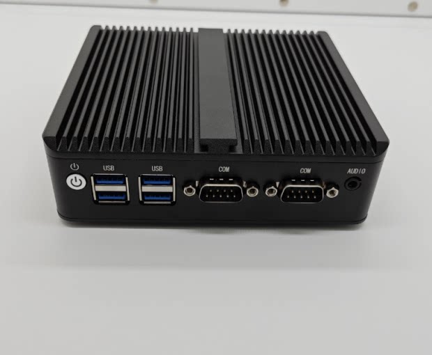 J4125 Soft Route Double Gigabit Network Double Serial Port Supports RS 485 Fan Industrial Mini Computer Host