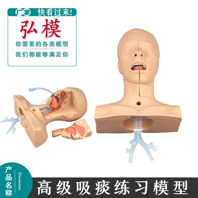 弘模 吸痰练习模型 吸痰护理模型,护理教学模具 吸痰技术操作练习