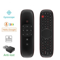 W2 2 4G wireless flying squirrel set-top box smart TV remote control double-sided touch infrared learning