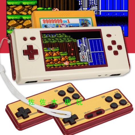 Bully King FC handheld 4 3 inch red and white machine 8 bits Hard Unplugged Yellow card HAMY handheld console FC Port Fung GBC