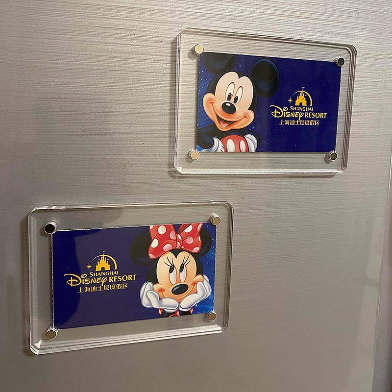 Acrylic Photo Frame Fridge Magnet Disney Ticket Souvenir Home Decoration Magnet 3inch DIY Personalized Creative Magnetic Acrylic Photo Frame Fridge Magnet Disney Ticket Souvenir Home Decoration Magnet 3inch DIY Personalized Creative Magnetic