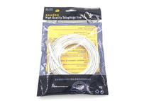 6P2C telephone line oxygen-free copper two-core telephone line 2 m 3 m 5 M pure copper 2 core computer accessories wholesale