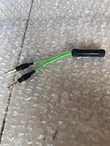Ray S audio line in one in two 3 5mm PC wire Razer metal headphones conversion line computer