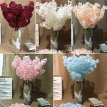 Simulation snow cherry blossom encryption cherry blossom silk flower wedding fake flower decoration flower hotel wedding hall ceiling soft decoration landscape