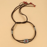 Этнический аксессуар для волос, плетеная повязка на голову подходит для мужчин и женщин, резинка для волос с кисточками, этнический стиль