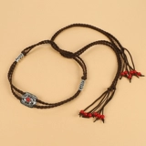 Этнический аксессуар для волос, плетеная повязка на голову подходит для мужчин и женщин, резинка для волос с кисточками, этнический стиль