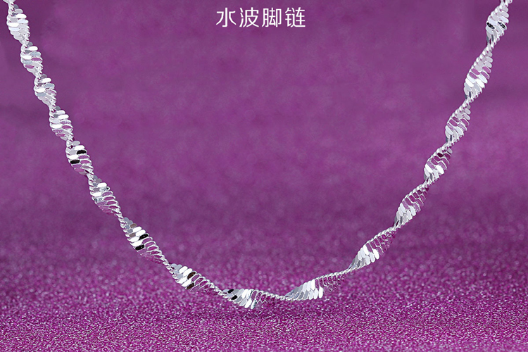 Mới Nhật Bản và Hàn Quốc xu hướng 925 sterling bạc mờ hạt chuông bóng cô gái vòng chân khí chất phụ kiện thời trang đơn giản vòng chân cho nữ
