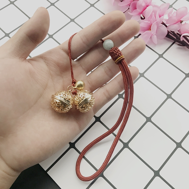 Sansheng Sanshi Shili Hoa chuông Bell Vòng hoa Baifeng Jiudi Di Liba với vòng tay Donghua Emperor Trust - Vòng chân lắc chân bạc