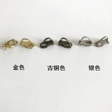 Бронзовые серебряные клипсы, золотые серьги, без проколов ушей