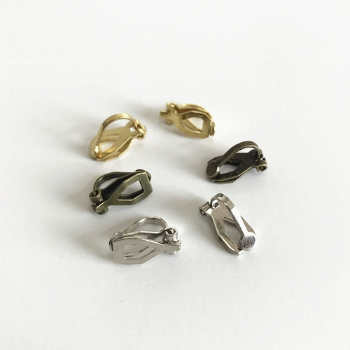 Бронзовые серебряные клипсы, золотые серьги, без проколов ушей