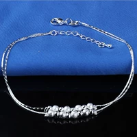 3-Двухслойная цепочка для ног из 8 бусин-трансферов 𫔀