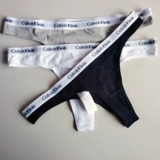 Calvin Klein American American Подлинное покупка CK Fitness Thong Женское нижнее белье чистое хлопок с низким уровнем т.