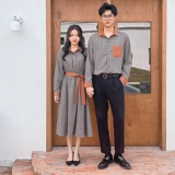 DISOO Осенняя демисезонная трендовая парная одежда для влюбленных, комплект, платье, рубашка, коллекция 2021, в корейском стиле, изысканный стиль, яркий броский стиль