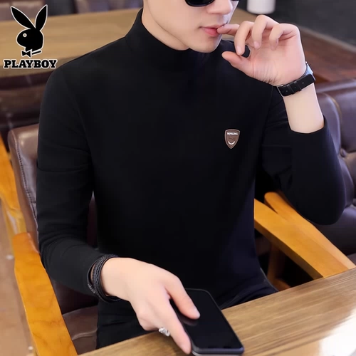 Playboy, мужской приятный телу весенний зимний лонгслив для отдыха, тренд сезона