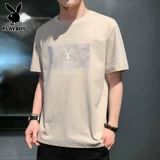 Playboy, летняя белая трендовая футболка с коротким рукавом, в корейском стиле
