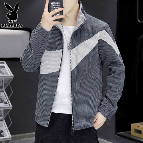 Playboy, мужская куртка для отдыха, осенний вельветовый мужской светильник, 2025 года