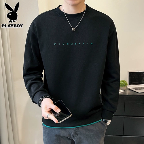 Playboy, приятный телу свитшот для отдыха, лонгслив, осенний, оверсайз