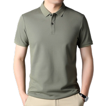 Flowers Playboy men short sleeve T-shirt pure cotton upper clothes 2024 Summer new wave casual turning polo jersey man